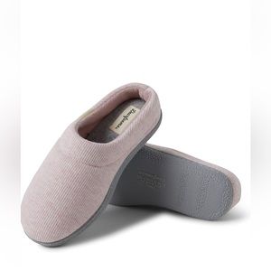 Nwt dearfoams - heather pink memory foam slippers